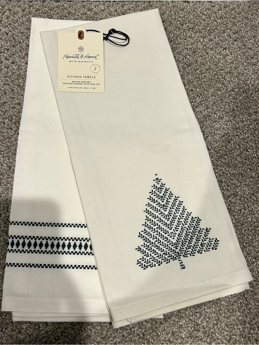 Hearth & Hand Magnolia 2-piece 100% cotton kitchen towels